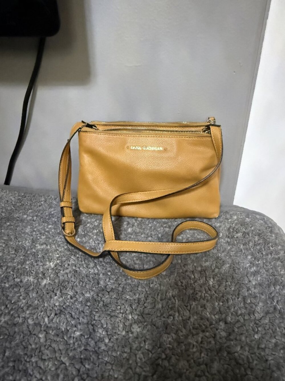 Dana Buchman Brown Pebbled Crossbody